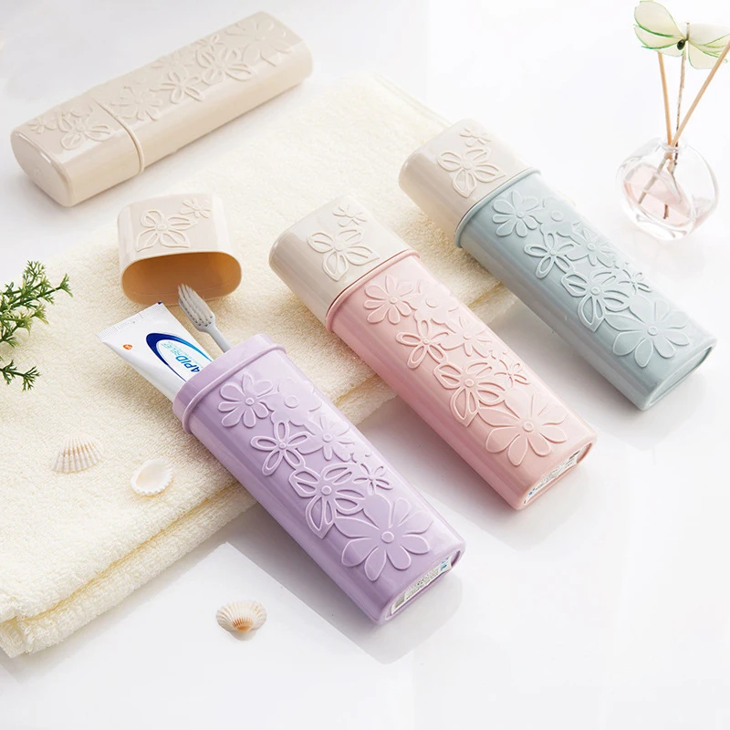 

C001 Tooth Toothbrush Box Holder Storage Cover Case Travel Accessories 3D pattern Hiking Camping Protect Washing Cup