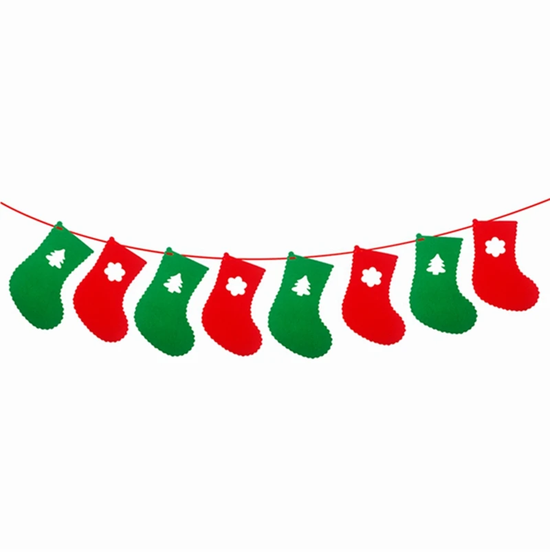 Chritmas Banner Рождественский мини-светильник, Рождественский Декор, дерево для домашнего декора, рождественские украшения, Navidad, Рождественский Декор, счастливый год - Цвет: Chritmas Banner