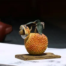 Китайский Исин фиолетовый глина кунг-фу чай Домашние животные ZiSha ручной работы счастливые фрукты Litchi Чай Домашние животные Чай Аксессуары