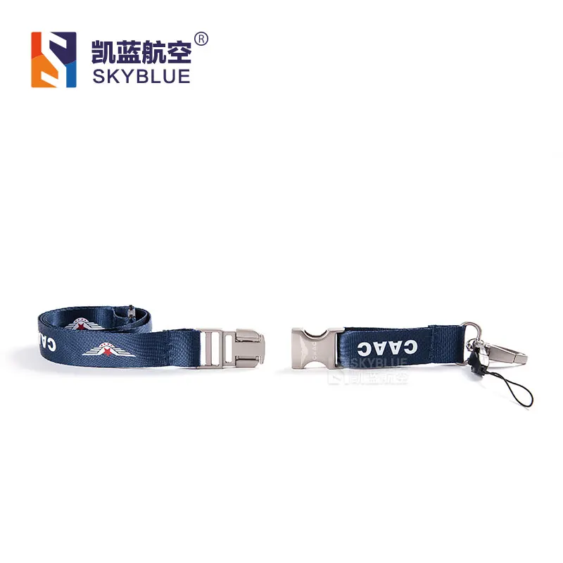 Китайский ремешок авиакомпании CAAC синий шнурок с металлической пряжкой для членов летной команды Airman авиация любителей ID держатель