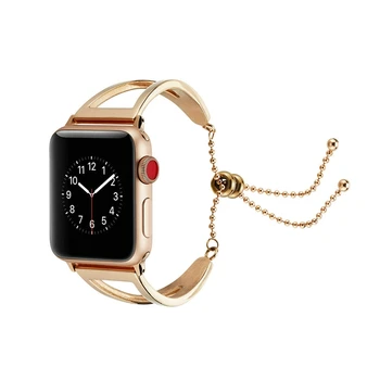 

For Apple Watch Band Strap Hollow Metal Strap For Iwatch 5/4/3/2/1 42mm 38mm Stainless Steel Bracelet Wrist Watchband Woman
