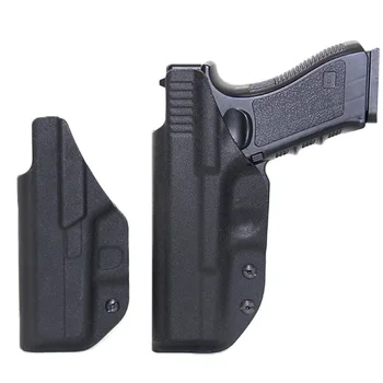 

IWB Kydex Airsoft Pistol Gun Holster For Glock 17 22 43 43X Gun Holster 9mm Mag Pouch Concealed Carry Case Hunting Accessories