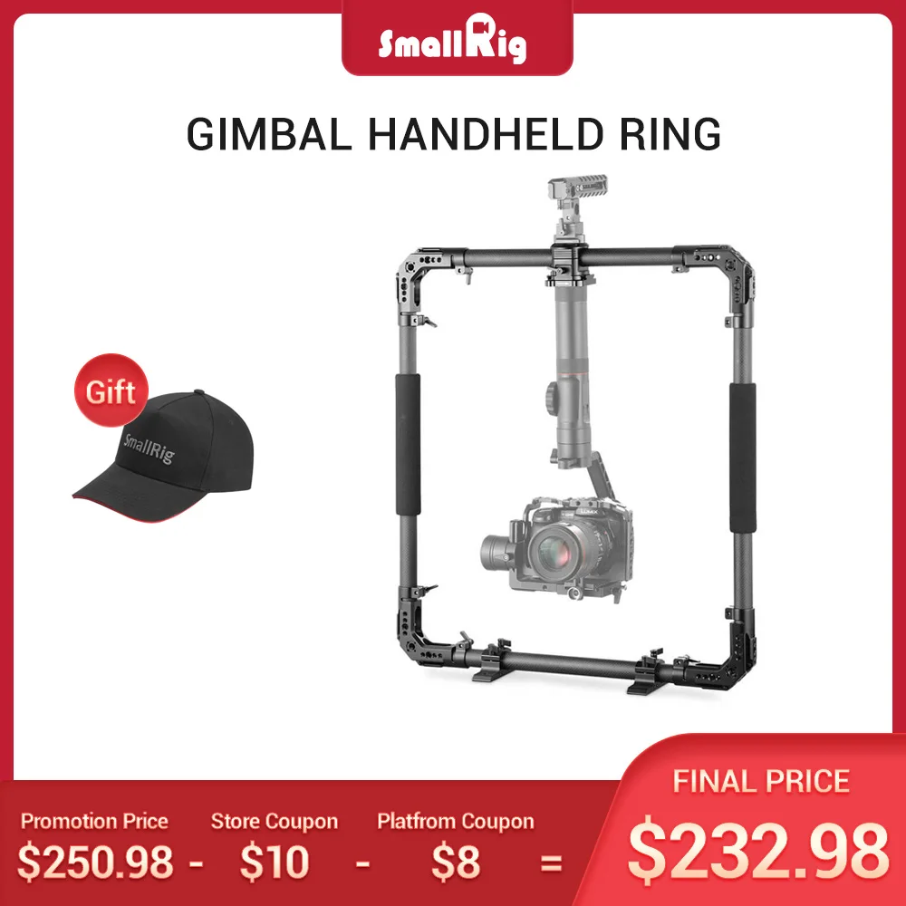 

SmallRig DSLR Camera Stabilizer Gimbal Handheld Ring for Zhiyun Crane 2 / Crane V2 / Crane Plus Gimbal 2154