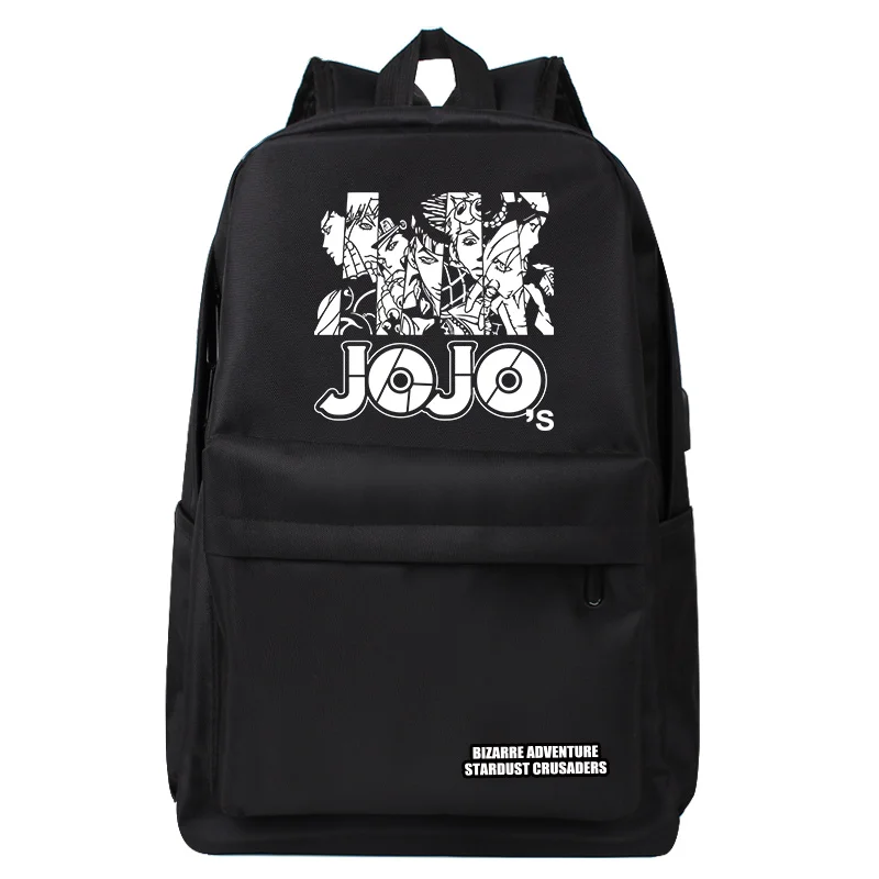 

Unisex Anime Cartoon Print Kira Yoshikage Brando Kujo Jotaro Student Backpacks