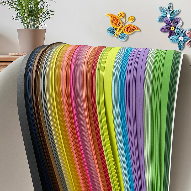 Quilling Paper 260 Stripes 39cm 3/5/7/10mm Width 26 Colors for DIY Hand Craft Tool Origami Paper,craft paper,handmade craft paper,diy craft materials,handmade paper,origami paper