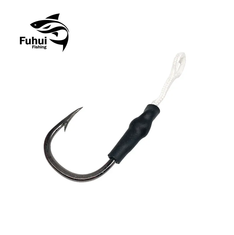 

4 pieces/bag, 3/04/05/06/0jigging hook auxiliary hook and rope hook fixture supporting strong stainless steel hook for big ho
