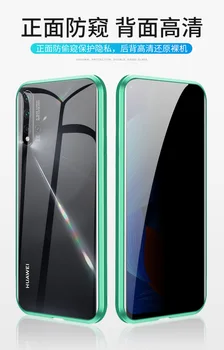 

Pro Anti-Peeping Double-Sided Glass Huawei P20 Mobile Phone Shell Magnetic Magneto Nova5 Case All-Inclusive Anti Spy Pro