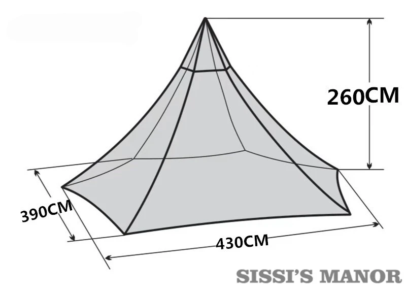 Пирамида палатка с дымоходом/A6 L башня Дымовое окно палатка парк выживания двухслойная индийская палатка поле выживания палатка М Размер