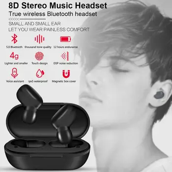 

EastVita A6X TWS Bluetooth 5.0 Earphone Wireless In-Ear Earbuds Sport Headset with 280mAh Charging Box Universal Earphones r35
