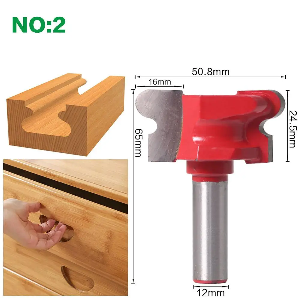  12'' Shank Bullnose Bead Column Face Molding Router Bit For Woodworking Tools