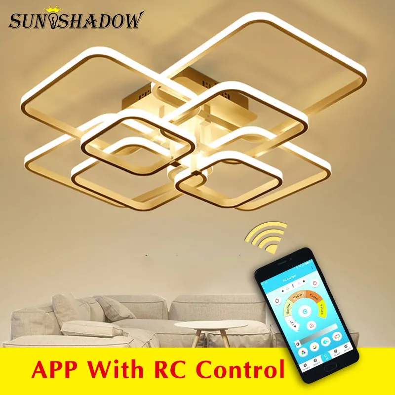  Modern LED Ceiling Light Black&White Chandeliers Ceiling Lamp LED Light Fixtures Living room Bedroo - 32853007650