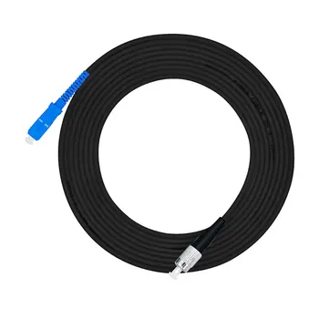 

Outdoor Armored SC to FC Simplex Singlemode 9/125 3.0mm Fiber Optic Patch cord Jumper SC/PC-FC/PC Length Option: 5M 10M 15M 30M
