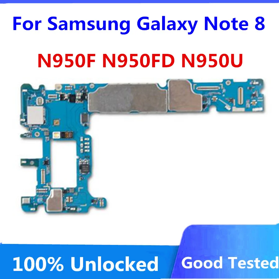 Заводская Разблокировка для Samsung Galaxy Note 8 материнская плата N950F N950FD N950U с полным
