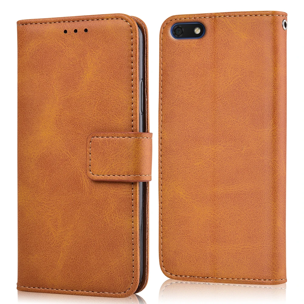 niu-Yellow Для huawei Y5 Lite чехол для на Y5 Lite Coque глянцевый матовый чехол-кошелек для huawei Y5Lite откидная крышка сумка для телефона - Цвет: niu-Yellow