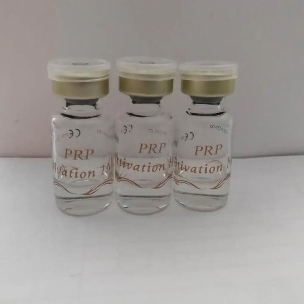 

50 pcs 1ml bottle biotin PRP activator solution, prp activation Calcium chloride prp tube biotin for hair, skin, clinic, plastic