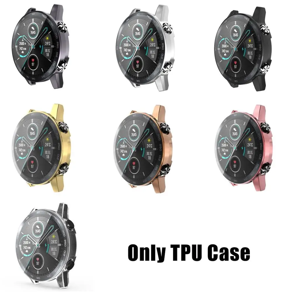 

Brand New Electroplating TPU Watch Cover Shell Screen Protector Case for Honor Magic 2 46mm Smartwatch Accessories
