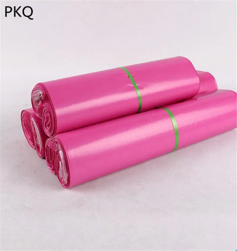10 шт. горячий пластиковый конверт розовый самоклеящийся мешок для хранения водонепроницаемый материал конверт для отправки почтовые пакеты