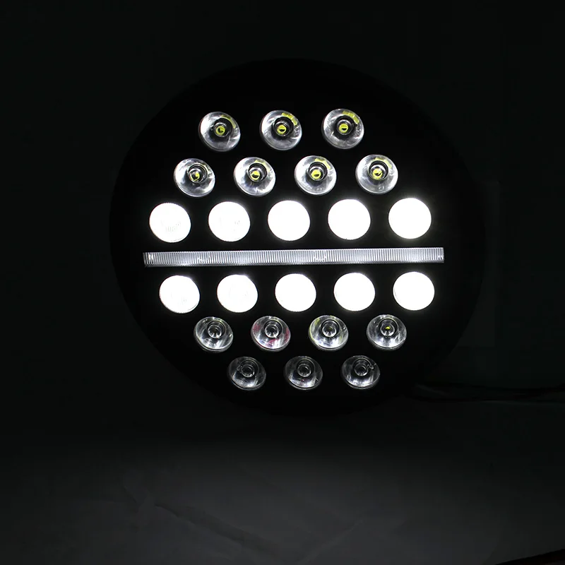 7 дюймов мотоцикл Led круглые светодиодные фары DRL для дальнего ближнего света для автомобильных аксессуаров