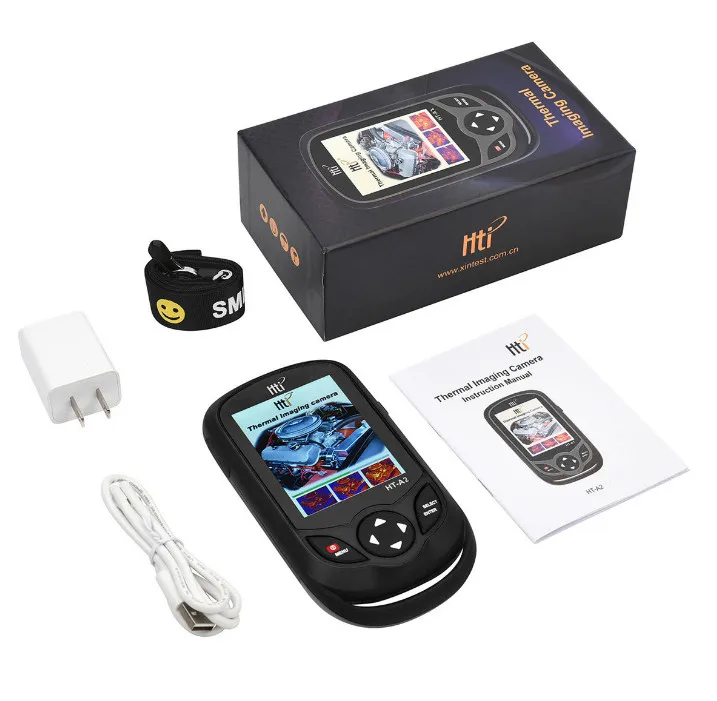 HT-A2 3,2 дюймов Full View TFT экран Инфракрасный термометр тепловизор 0.3MP камера детектор для наружного охоты