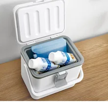 4.5L детская коробка для хранения грудного молока портативная Классная/Горячая коробка lcd температурная Автомобильная холодная коробка рыболовная коробка охлаждающая коробка для путешествий