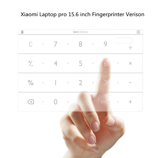 Pro15.6 fingerprint Xiaomi Nums ультра-тонкая умная Виртуальная память клавиатура Xiaomi ноутбук Air 13,3/12,5/pro15.6 дюймов серебристый Интеллектуальный эффективный - Цвет: Pro15.6 fingerprint