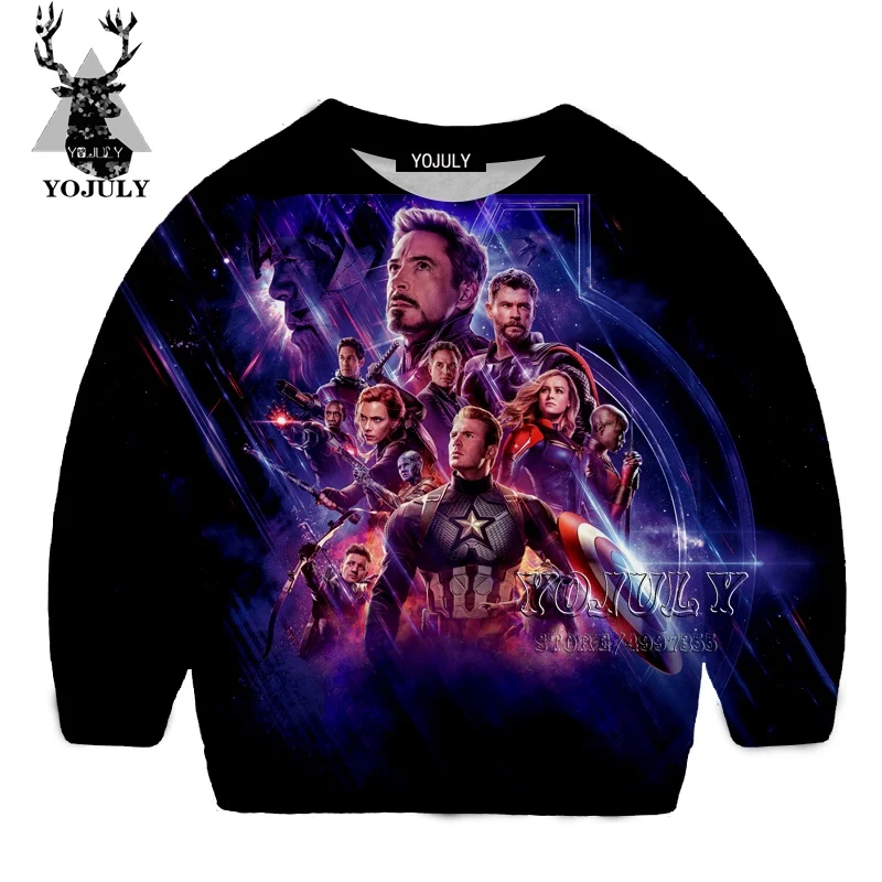 YOJULY The Avengers Harajuku 3D gedruck/Детский свитер модная детская одежда с круглым вырезом для мальчиков и девочек-подростков Kawaii SW116 - Цвет: 23