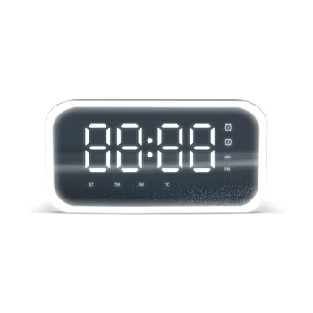 

11.9 Bluetooth Speaker Radio Clock Clock Clock Mirror Sound Jacket Week Display Portable Speake