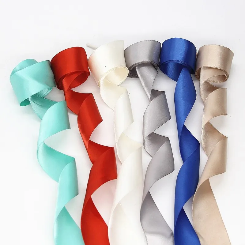 1Pair 2CM Width Silk Flat Shoelaces Satin Silk Ribbon 110CM Length Board Shoes Sport White Ladies Shoes Laces