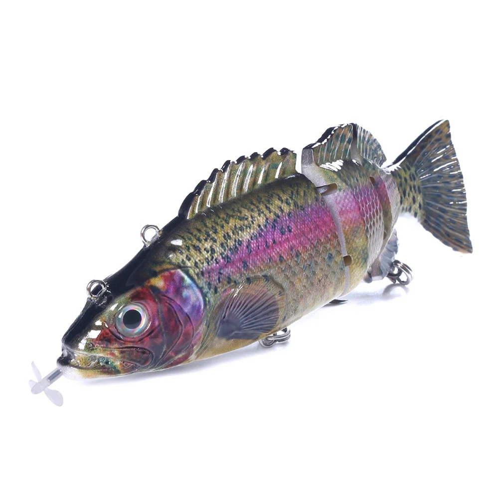 Segmentos de Natação Wobblers para 4 Robótico Elétrico Natação Pesca Iscas Usb Recarregável Piscando Led Luz Isca 12 Cheap Iscas artificiais