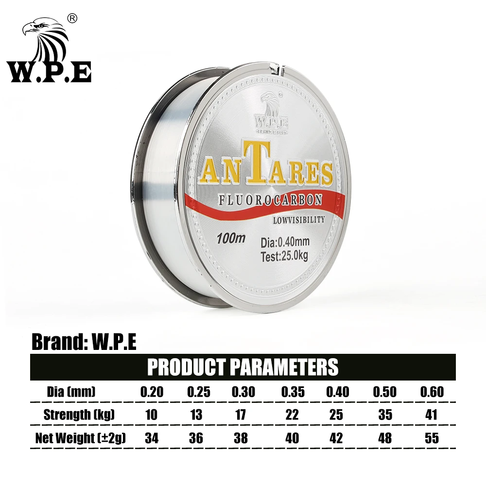 W.P.E Fishing Line 0.20mm-0.60mm Fluorocarbon Coated 100m 10KG-41KG Carbon Fiber For Carp supplies fishing line fishing tackle