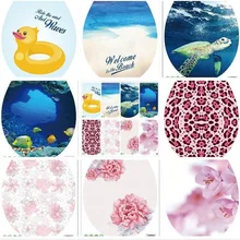 Наклейка 34*40 см, крышка для унитаза, подставка для унитаза, табурет, крышка для унитаза, наклейка для унитаза, украшение для дома, аксессуары для ванной комнаты