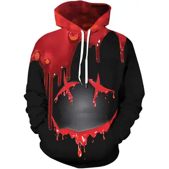 

New fun trend cotton candy 3D printing Hoodie couple hip hop fashion sportswear Hoodie casual Pullover Street Halloween