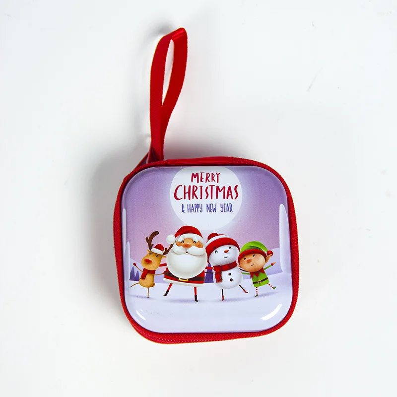 Square A Navidad рождественские украшения для дома, рождественский подарок, сумка для монет, Рождественский Декор, год, Q - Цвет: Square A