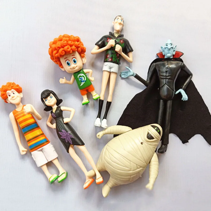 6pcs/set Hotel Transylvania Action Figure Toys Dracula Johnny Dennis Mavis Frank Figurals Toy Children Gift | Игрушки и хобби