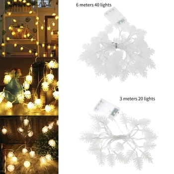 

LED Pinecone Lights Fairy Lamp Decor For Room Indoor and Outdoor Courtyard Battery Powered Decorative led Light