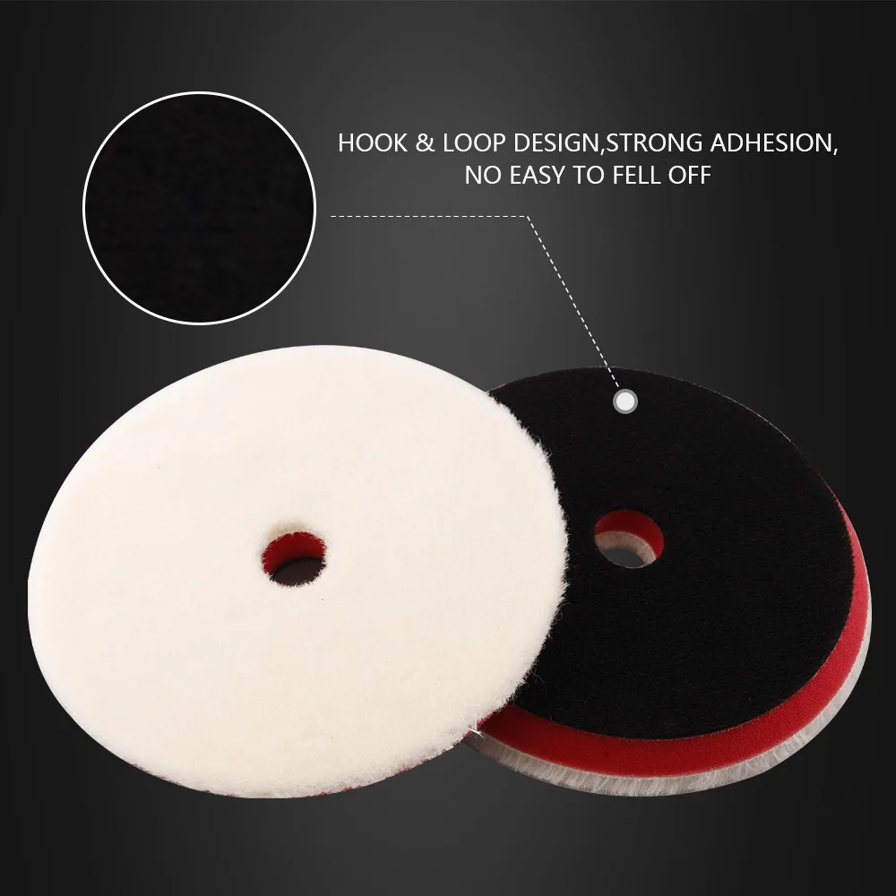 Car Polishing Pad 3"(80mm)/5"(125mm)/6"(150mm) Polishing Japanese Wool Pad for Car Polisher Detailing Scratch Removing 1PC
