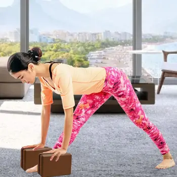 

EVA Foam Block Supportive Gym Blocks Foam Brick Training Yoga Block with Soft Non-Slip Surface for Yoga Pilates Meditation