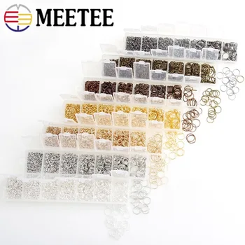 

1Set Meetee 3/4/5/6/7/8/10mm Open Metal Ring for Bags Shoes Keychain DIY Handmade Jewelry Accessories Sewing Hardware Material