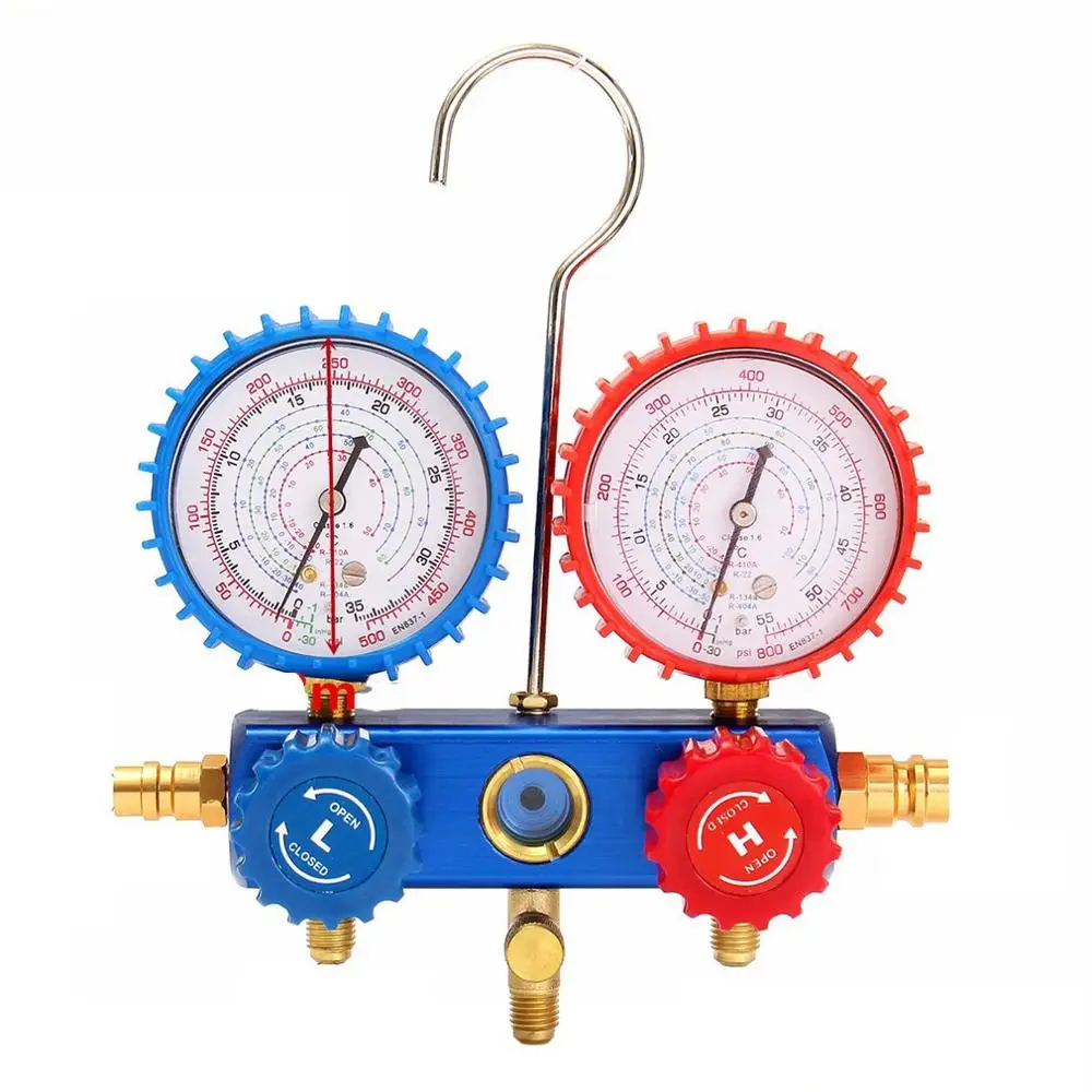 

Auto Manifold Gauge Set A/C R134A Refrigerant Charging Hose with 2 Quick Coupler for R134A Air-conditioning Refrigeration