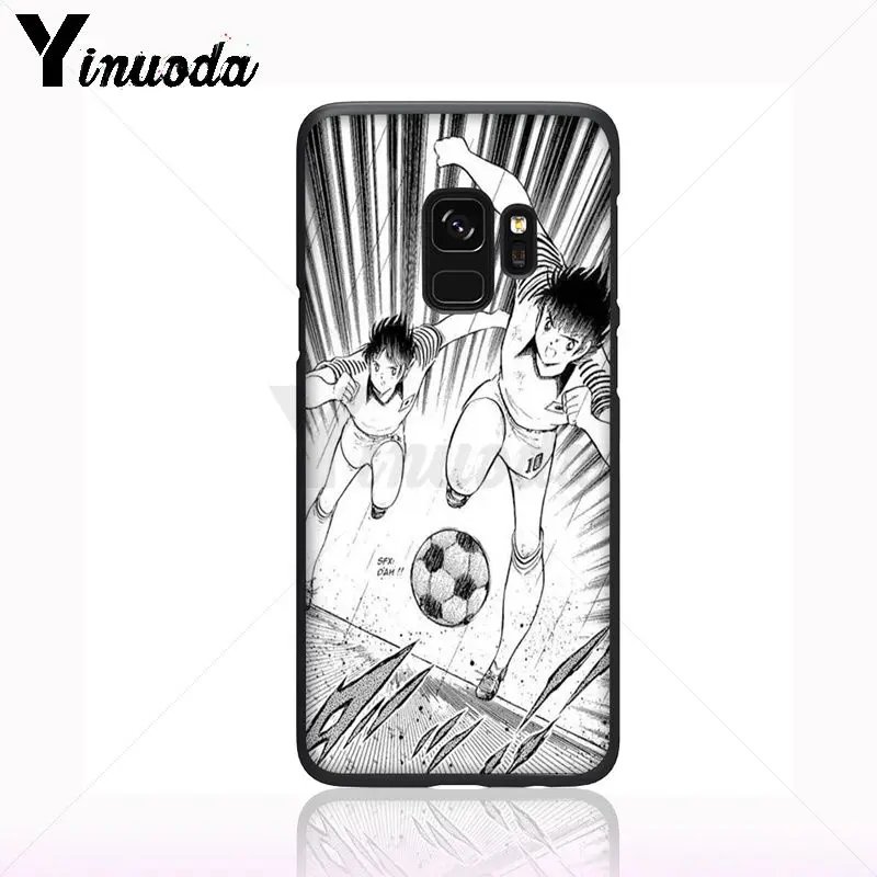 Anime Kapten Tsubasa Ozora Genzo Sepak Bola Lembut Ponsel Case untuk Samsung Galaxy S10plus S9 Plus S8plus S10E A50 A70 A10 Ponsel