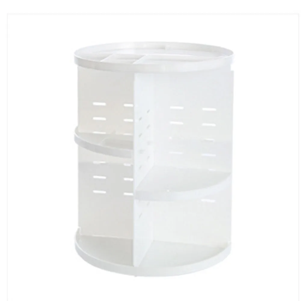 

Shelf Rack Adjustable Holder Cosmetics Large Capacity Multifunctional Makeup Box Professional DIY 360 Rotating Durable Organizer