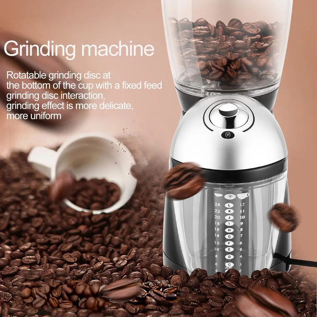  Professional Coffee Grinder Home Use Electric Grinding Machine Equipped With 420 Stainless Steel Gr