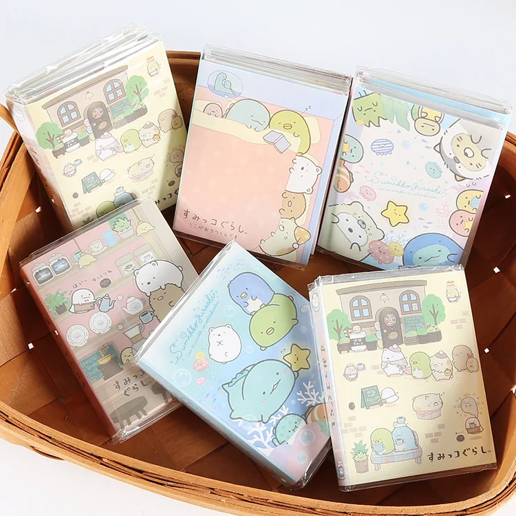 

book Pages stickers Corner bio corner bio cartoon six fold notebook student portable easy notebook WJ01