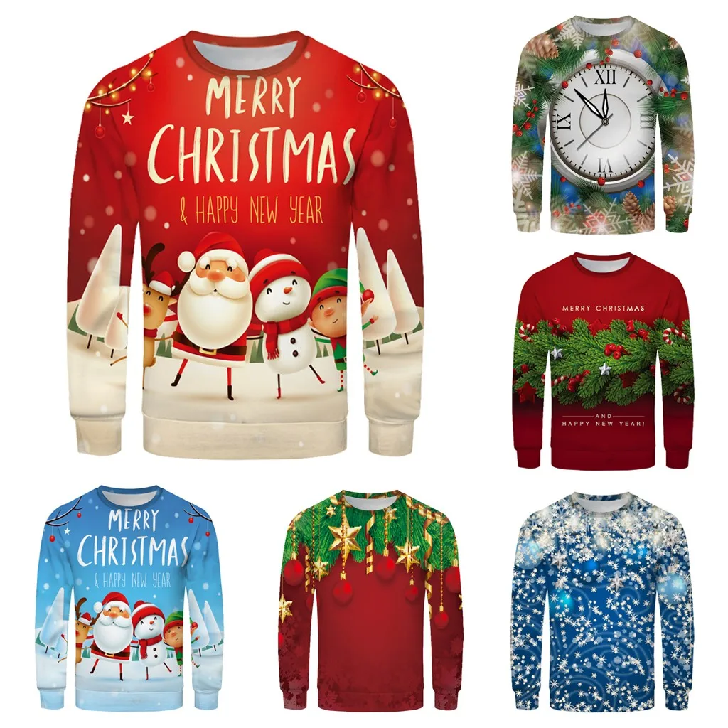 Clothes Sweatshirt Christmas Spring Men Women Couple's Fashion Red Plus Size 3D Printing Long Sleeve Sweatershirt Tops Sweater Clothes Sweatshirt Christmas Spring Men Women Couple's Fashion Red Plus Size 3D Printing Long Sleeve Sweatershirt Tops Sweater