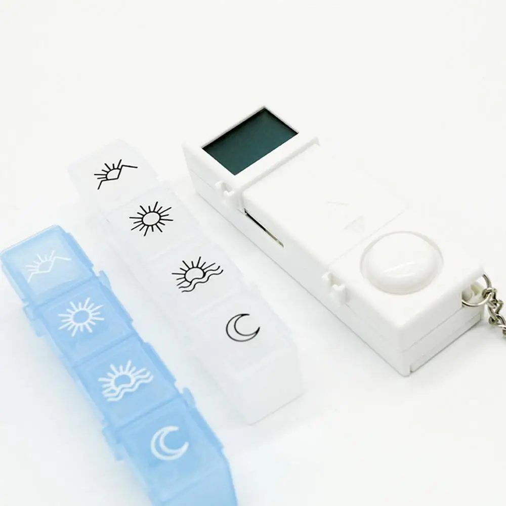 28 grids weekly 7 days medicine pill box LED pill box organizer timer reminder s Tablets storage alarm dispenser clock