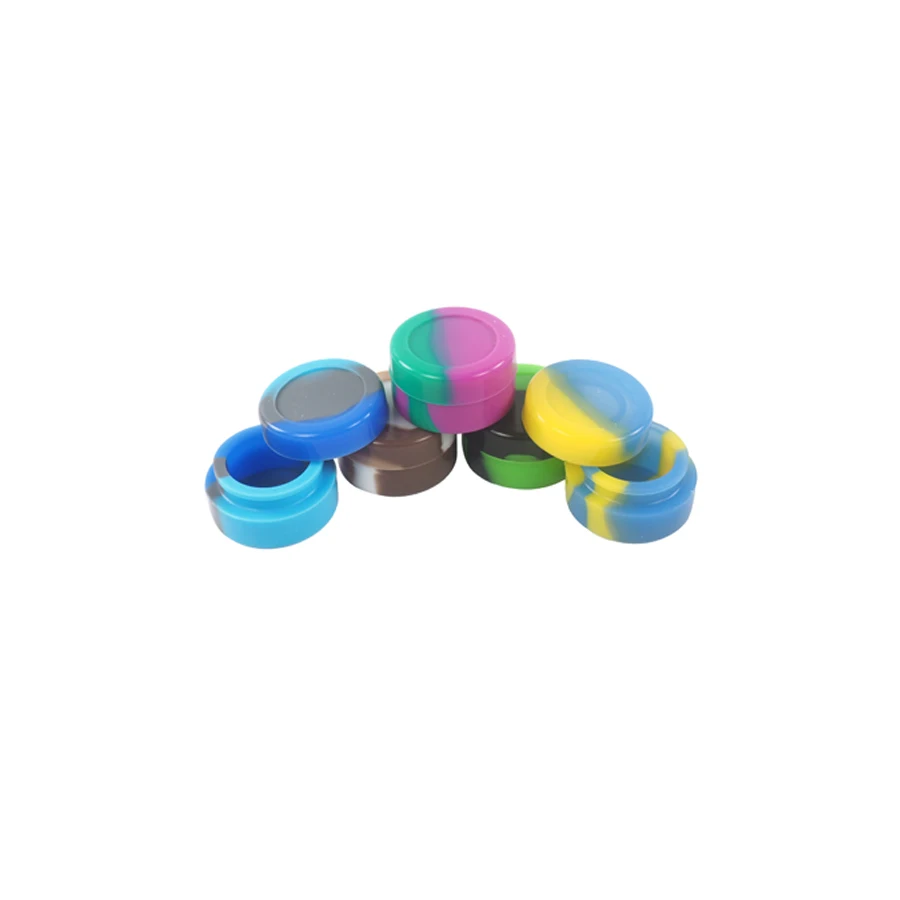 

50Pcs Silicone Wax Containers 5ml Mini Slick Box for Oil Concentrate Tank Storage Jar Non Stick