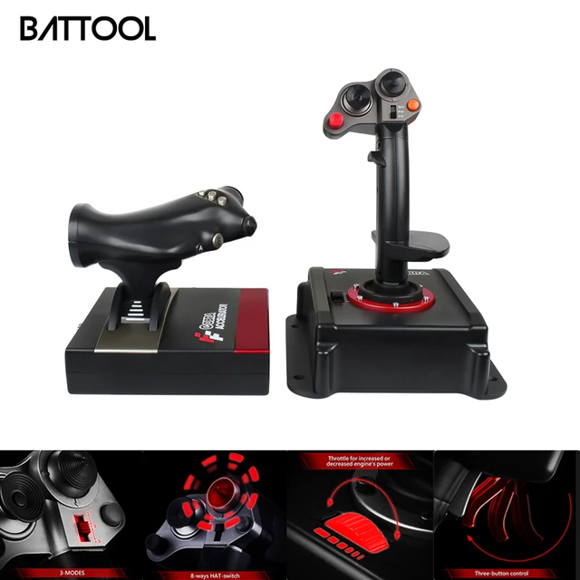 Flight Stick Joystick USB Game Consoles Simulator Flight Controller Joystick  Dual-Vibration For Flight Simulator Accurate Contro - AliExpress