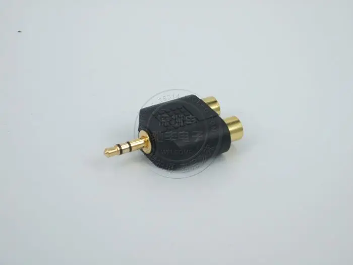 3,5 стерео революция 2RCA штекер один разделен на два 3. 5 мм на двойной rca av двойной аудио разъем преобразования