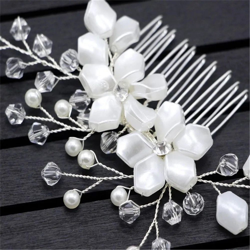 Хрустальная Свадебная расческа для волос украшения для головы заколки для волос ювелирные изделия Аксессуары для волос