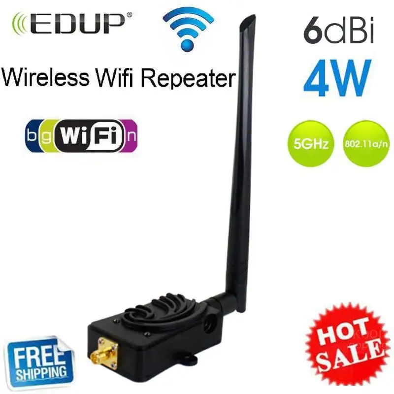 Усилитель сигнала Wi Fi EDUP 4 Вт 2 ГГц|Беспроводные роутеры| |